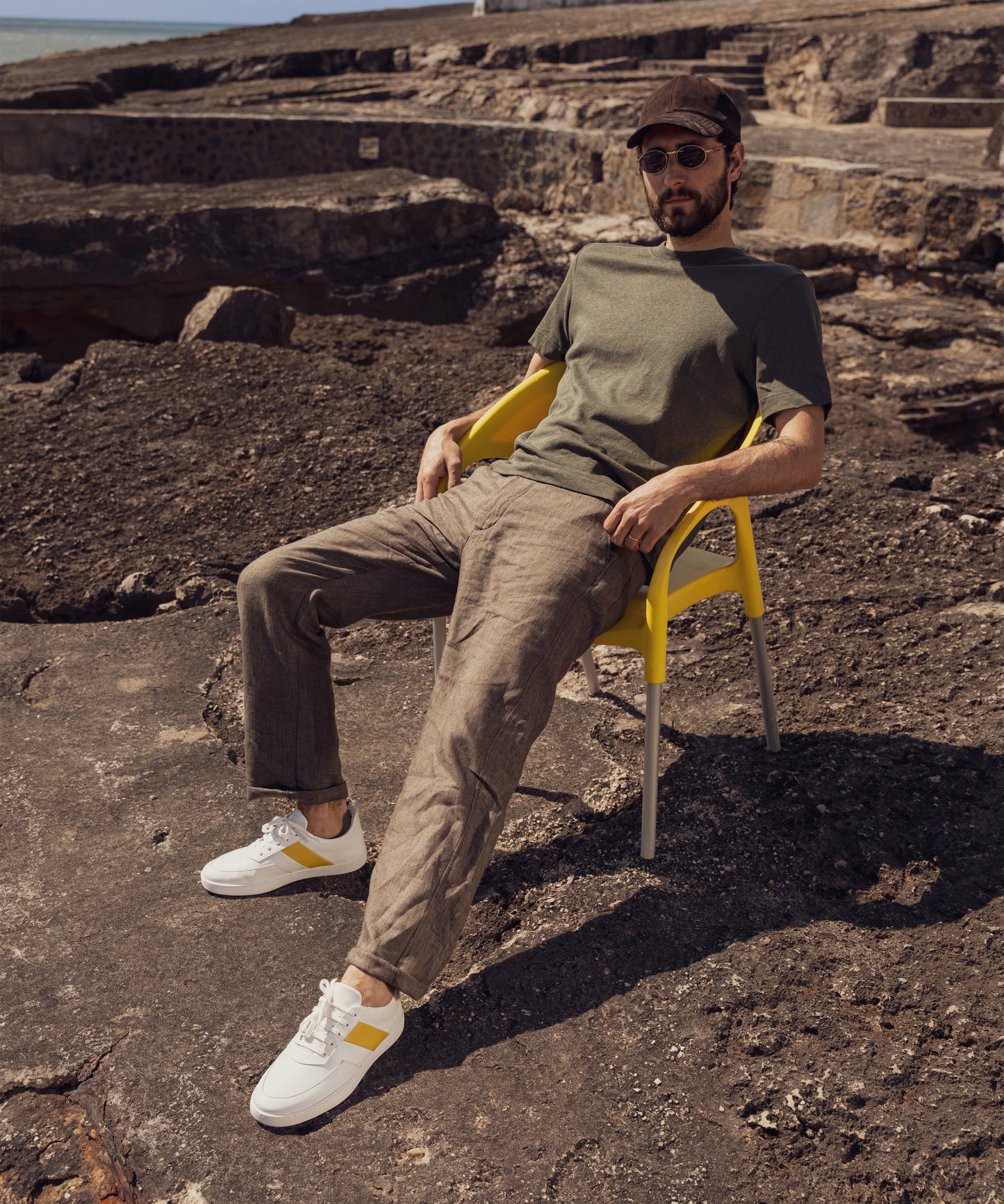 Atlas Low II White Yellow