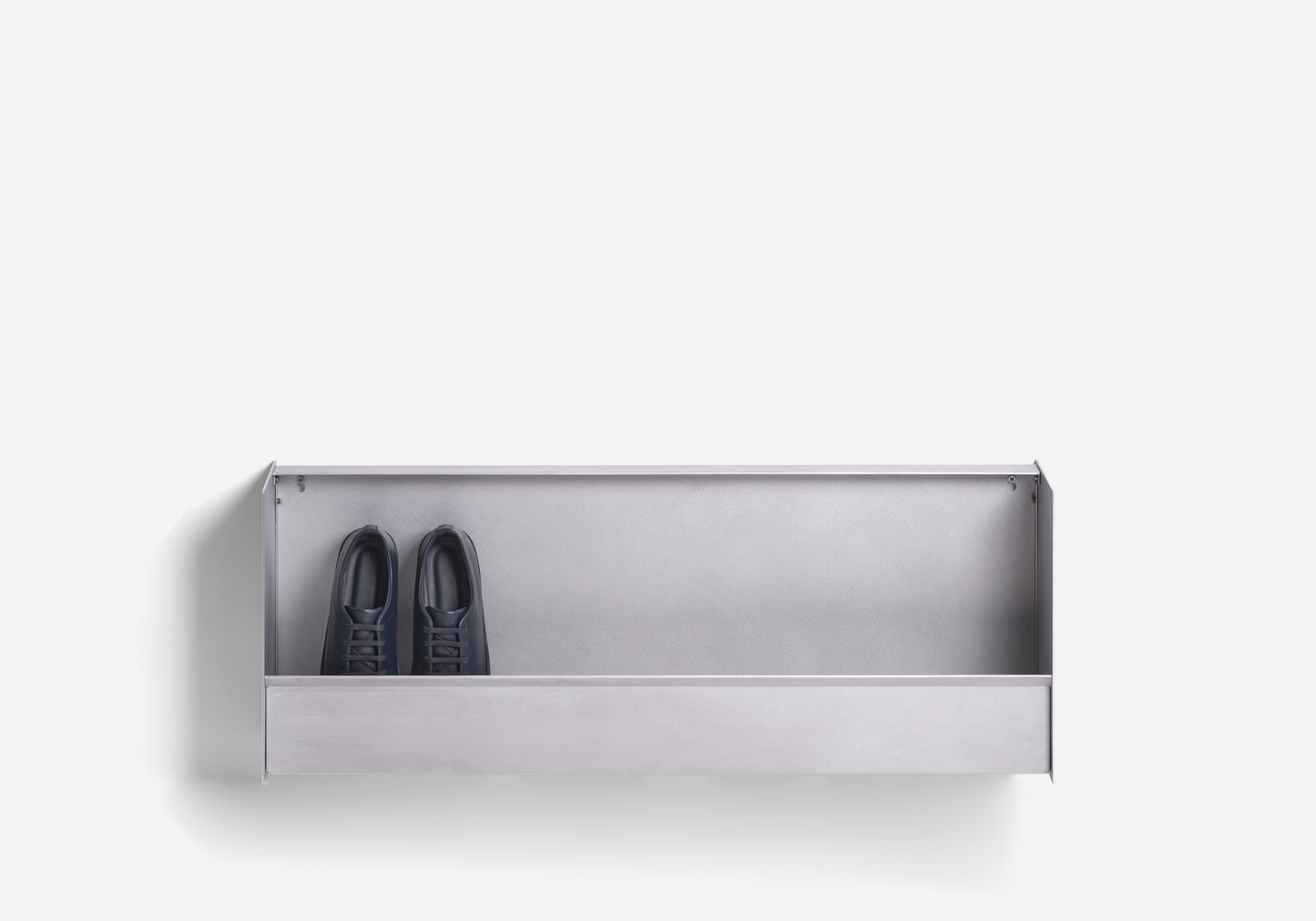 Shoe Rack Brushed Aluminium