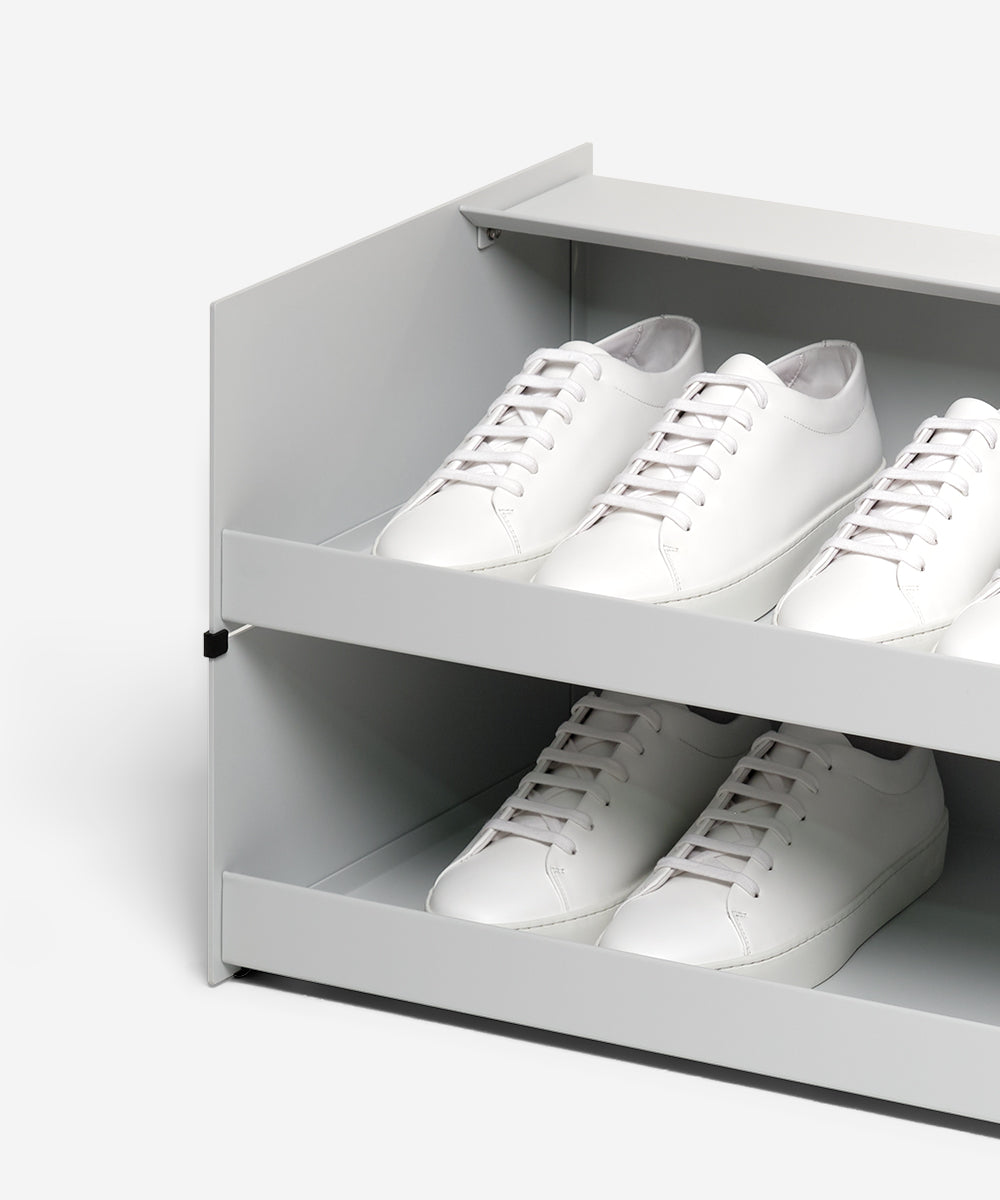 Shoe Rack Light Grey